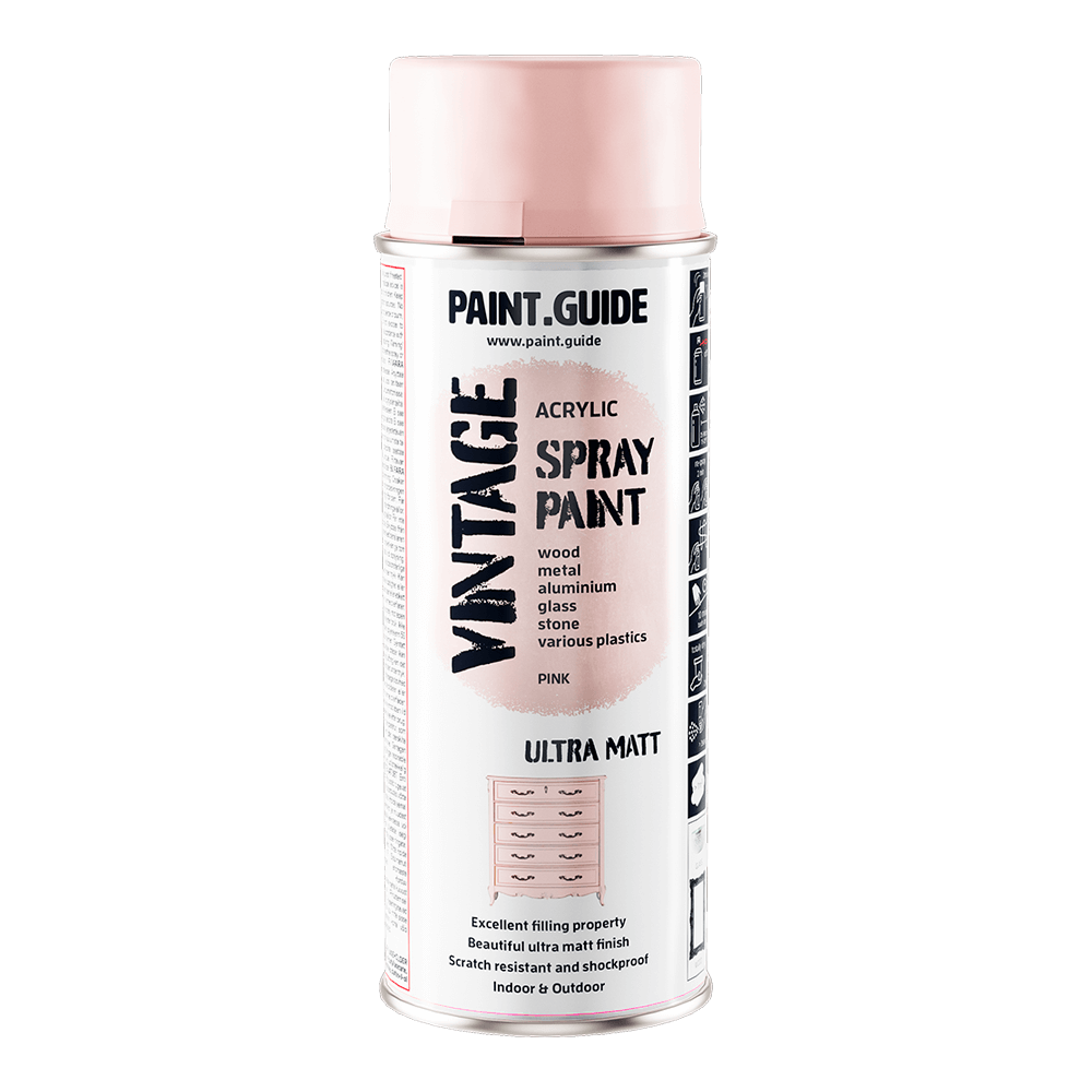 PAINT.GUIDE Vintage spray paint pink